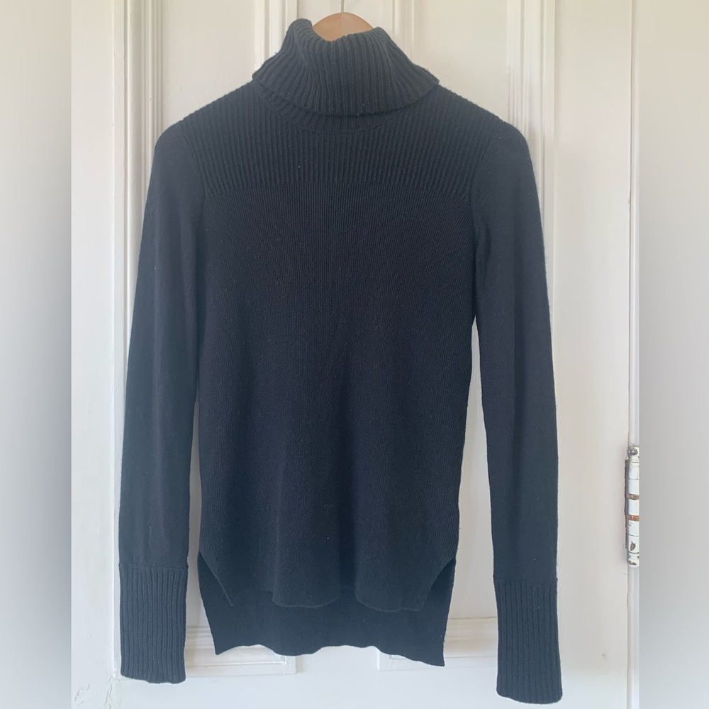 Veronica Beard S Kressy Black 💯% Cashmere Turtleneck Sweater